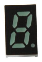 BROADCOM HDSP-U211 7 Segment LED Display, Red, 20 mA, 2 V, 5.39 mcd, 1, 8 mm