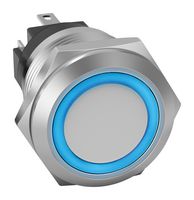 EAO 82-6151.1124 Interruptor (Switch) Antivandalismo, 22mm, 82 Series, 22.3 mm, SPDT, Retorno por Resorte Momentáneo
