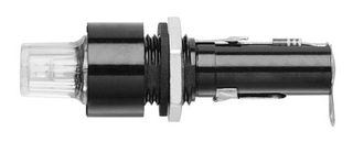 EATON ELECTRONICS BK/HKL Fuseholder, Panel Mount, 250V, 15A, 1/4 x 1 1/4", Solder, Indicating, Neon