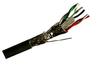 BELDEN 9503 060U500 Multipair Cable, Computer, Shielded, 3 Pair, 24 AWG, 500 ft, 152.4 m
