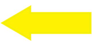 Large Arrow, Warning Sign, Yellow