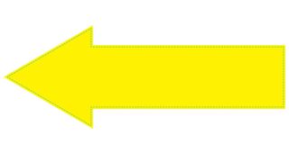 Small Arrow, Warning Sign, Yellow