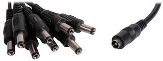 MULTICOMP PRO CT-1S8 Cable de Audio / Video, Barril Hembra de 2.1mm, 2.1mm Barril Macho, Negro